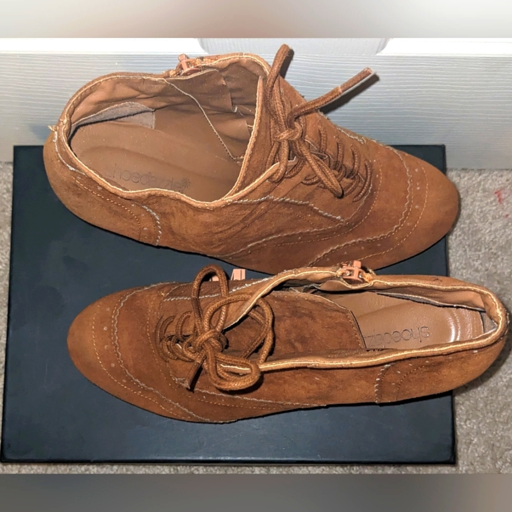 Rust Platform Wedge Bootie 10 - Picture 2 of 7